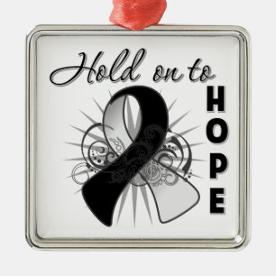 Hold On To Hope - Carcinoid Cancer Metal Tree Decoration