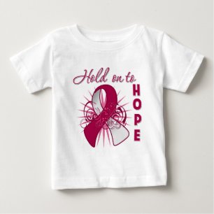 Hold On To Hope - Head and Neck Cancer Baby T-Shirt