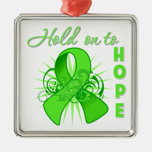 Hold On To Hope - Lymphoma Metal Tree Decoration