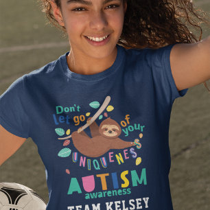 Hold On To Your Uniqueness Autism Awareness T-Shirt