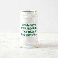 Hold Onto Your Hoops Basketball Humour Mug