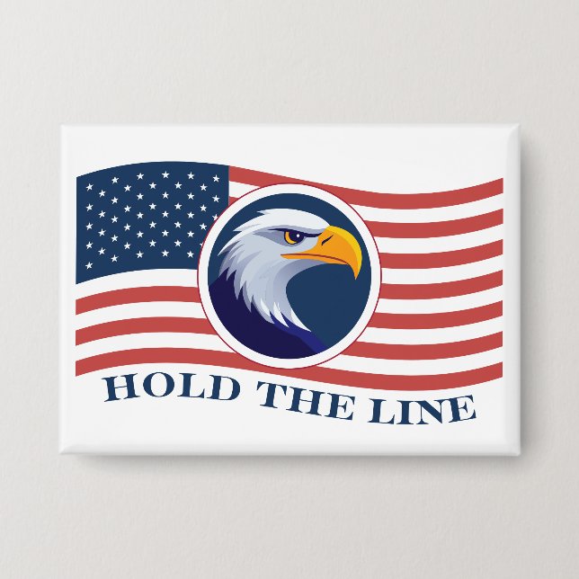 Hold The Line, American Flag and Eagle (Front)