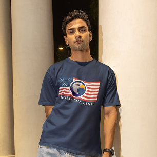 Hold The Line, American Flag and Eagle T-Shirt