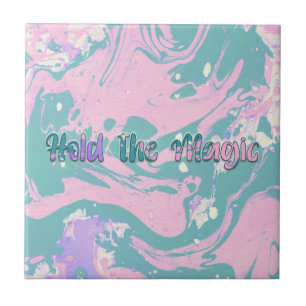 Hold the Magic Btton Tile
