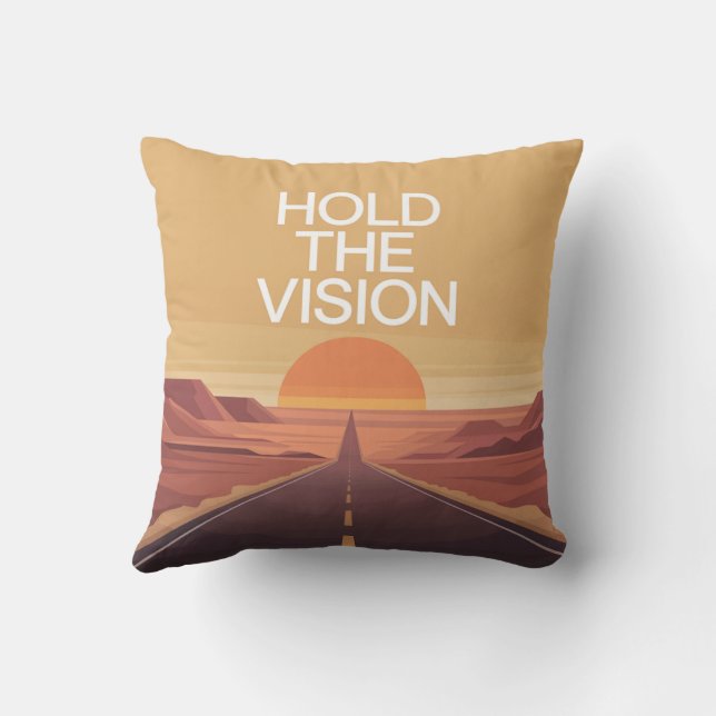 Hold The Vision Cushion (Back)