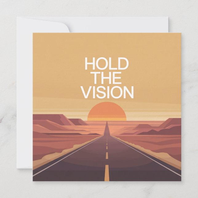 Hold The Vision Invitation (Front)