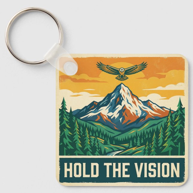 Hold The Vision Key Ring (Front)