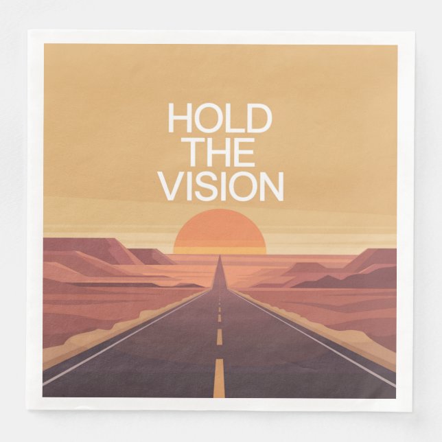 Hold The Vision Napkin (Front)