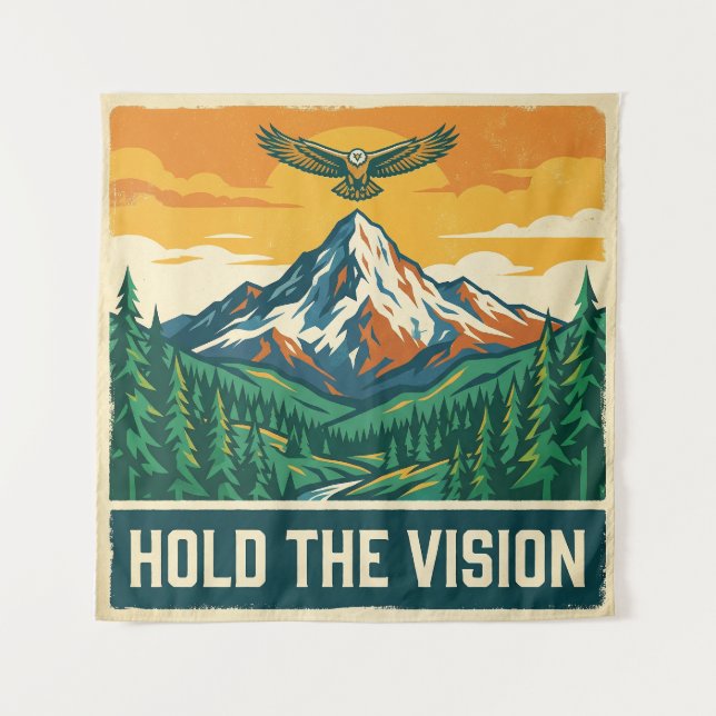 Hold The Vision Tapestry (Front)