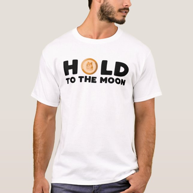 Hold To The Moon Shiba Inu Hodler Crypto Coin Cryp T-Shirt (Front)