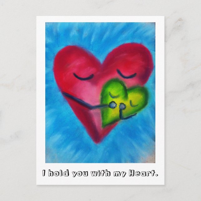 Hold with heart postcard (Front)