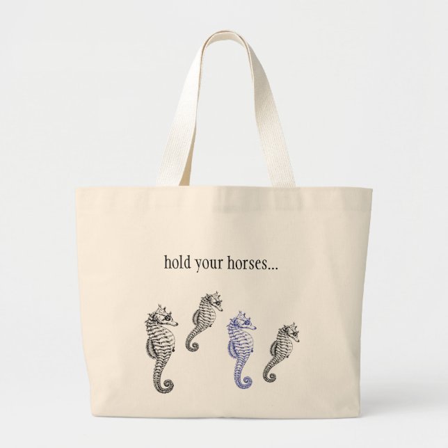 Hold Your Horses jumbo tote (Front)