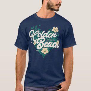 Holden Beach North olina Butterfly Flower Summer T-Shirt