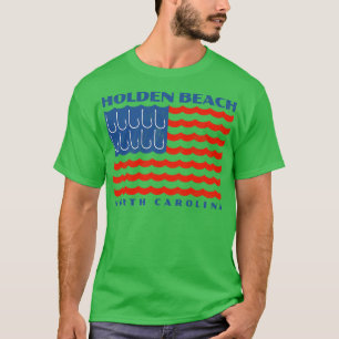 Holden Beach North olina Fishing Flag T-Shirt