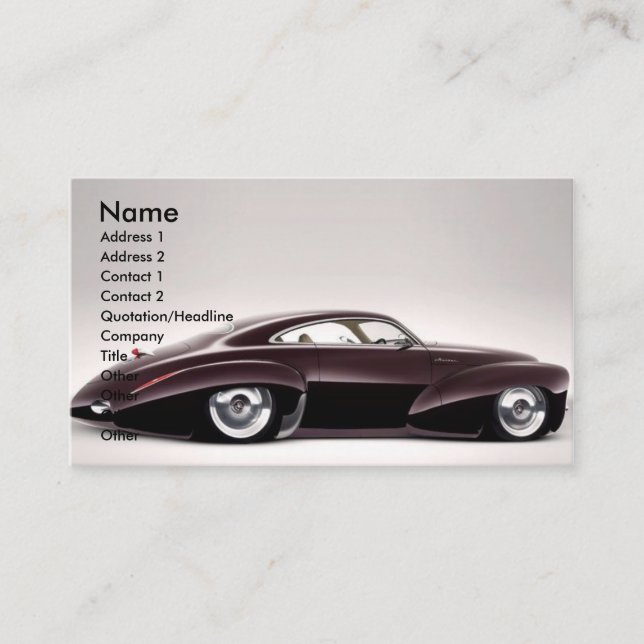 Holden Hot Rod Business Card (Front)