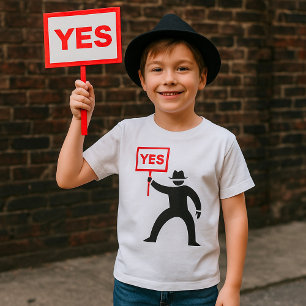 Holding A Yes Sign T-Shirt