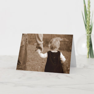Holding Daddy's Hand Father's Day Card