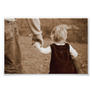 Holding Daddy's Hand Photo Print