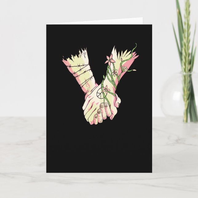 Holding hands card (Front)