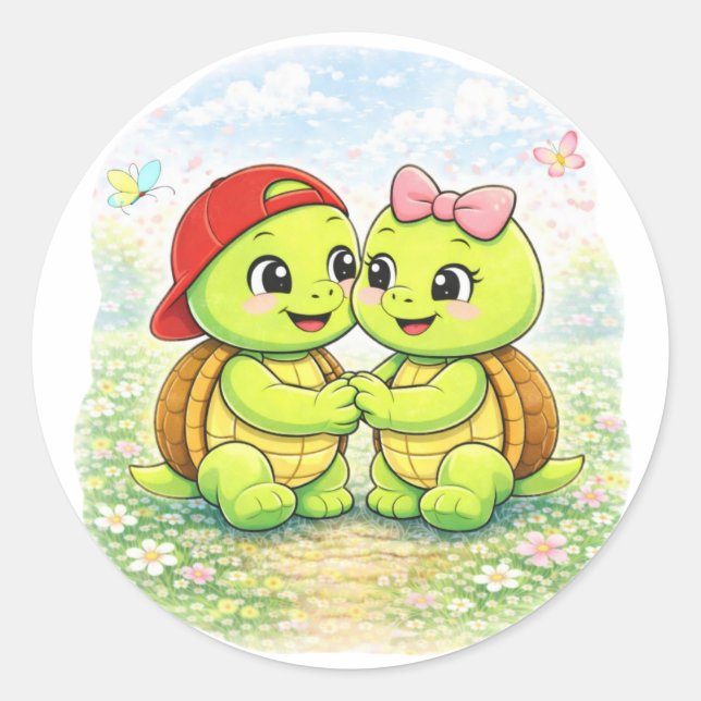 Holding Hands Close Classic Round Sticker (Front)