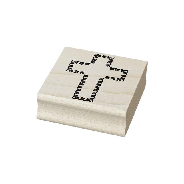 holding hands cross art stamp (Stamp)