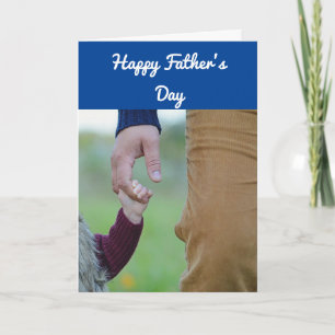 Holding Hands Father's Day Card
