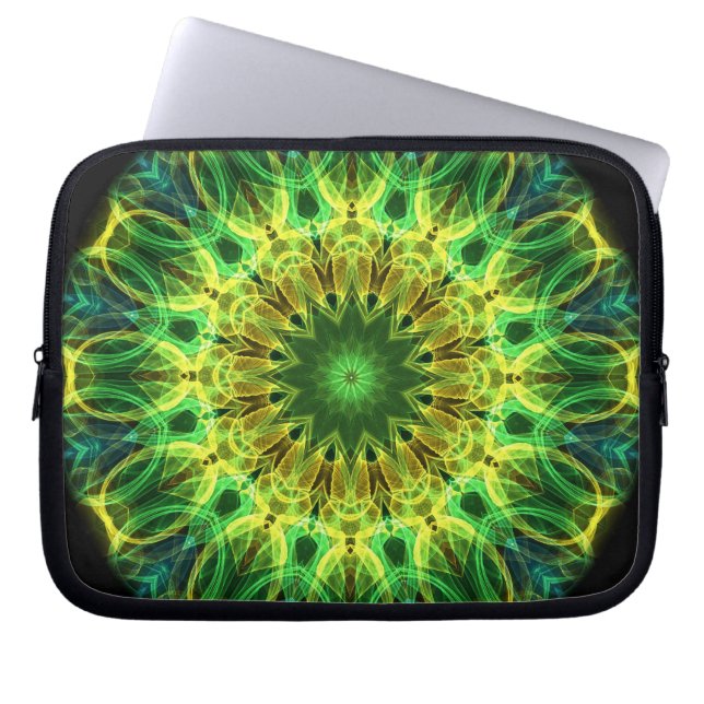 Holding Hands Kaleidoscope Laptop Sleeve (Front)