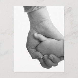 holding hands postcard