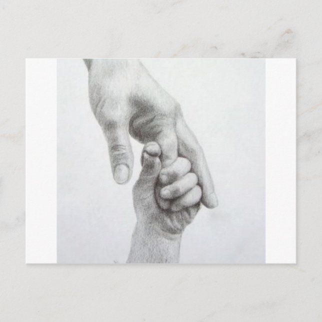 Holding hands postcard (Front)