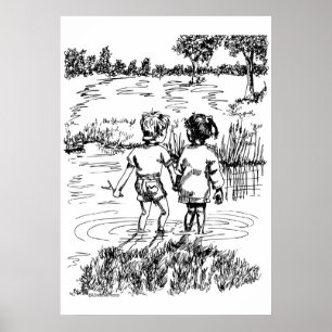Holding Hands Poster