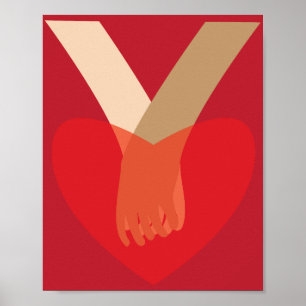 Holding Hands Poster