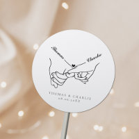 Holding Hands Simple Minimal Wedding