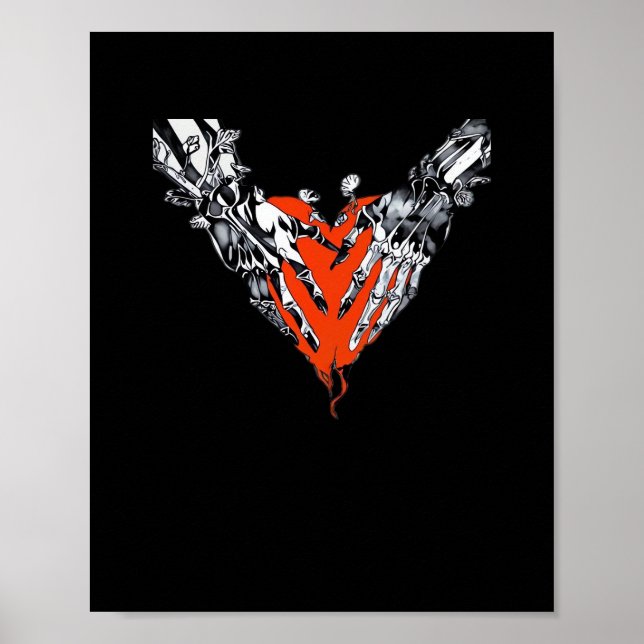 Holding Heart Classic Design Poster (Front)