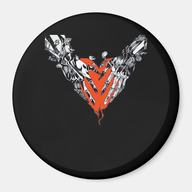 Holding Heart Classic Magnet (Front)