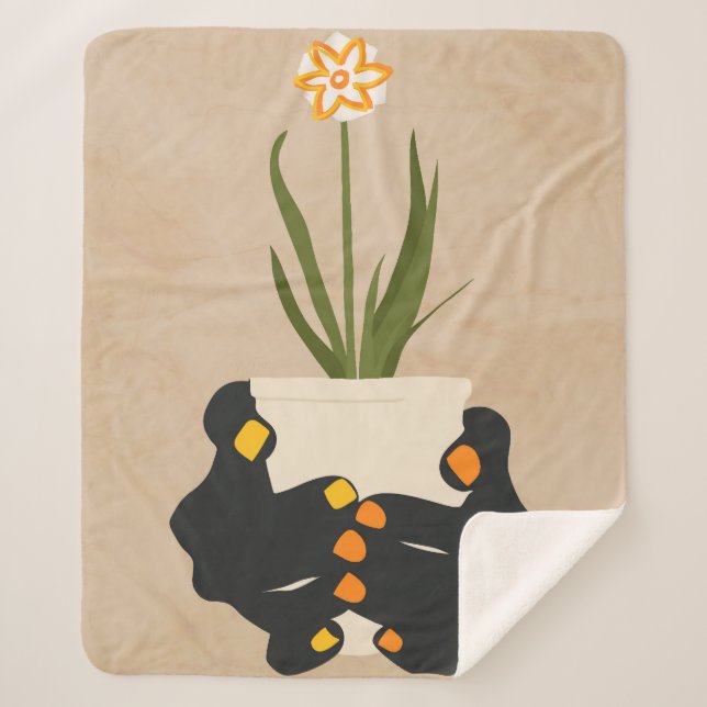 Holding Hope Sherpa Blanket (Front)