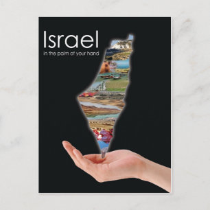 holding israel postcard