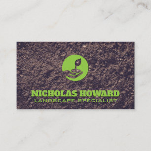 Holding Plant Soil Business Card