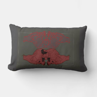 holding skulls lumbar cushion