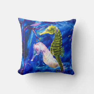 Holding Tails Throw Pillow