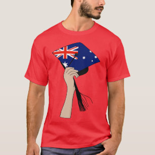 Holding the Square Academic Cap Australia T-Shirt