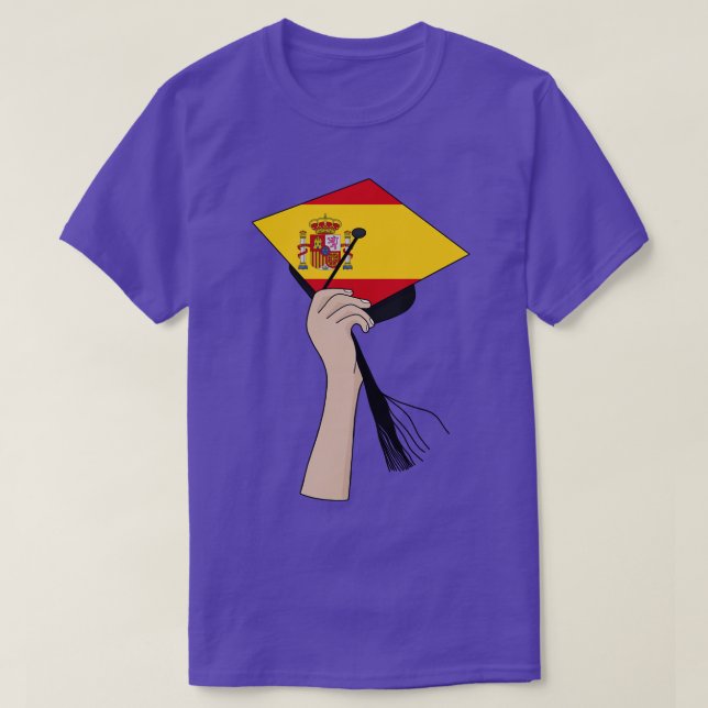 Holding the Square Academic Cap Spain T-Shirt (Design Front)