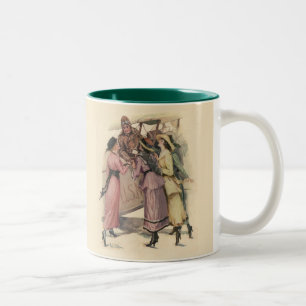 Holding Up The Mail Two-Tone Coffee Mug