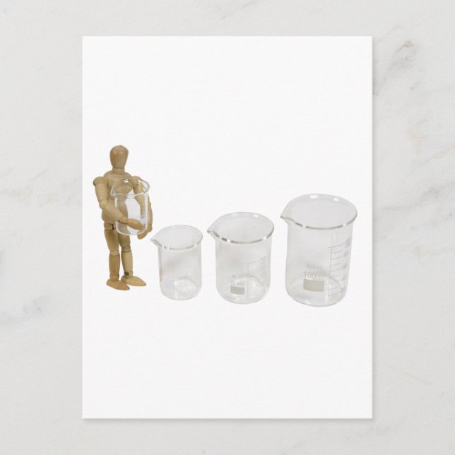 HoldingBeaker013110 Postcard (Front)