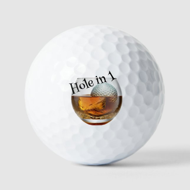 Hole in 1 drink Golf Balls (Front)