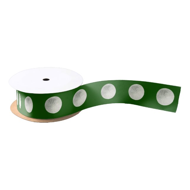 Hole in one boy first birthday  satin ribbon (Spool)