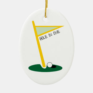 Hole In One Ceramic Tree Decoration