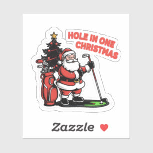Hole in One Christmas Santa Golf Putt Putt Golf 