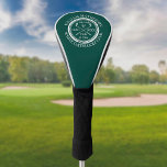 Hole in One Classic Emerald Green Personalised Golf Head Cover<br><div class="desc">Personalise the name,  location hole number and date to create a great keepsake to celebrate that fantastic hole in one. Designed by Thisisnotme©</div>