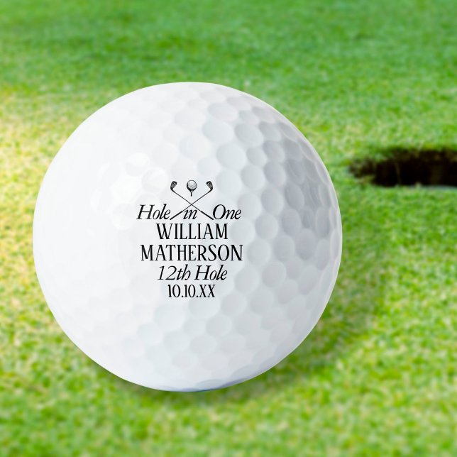 Hole in One Classic Personalised Golf Balls (Creator Uploaded)