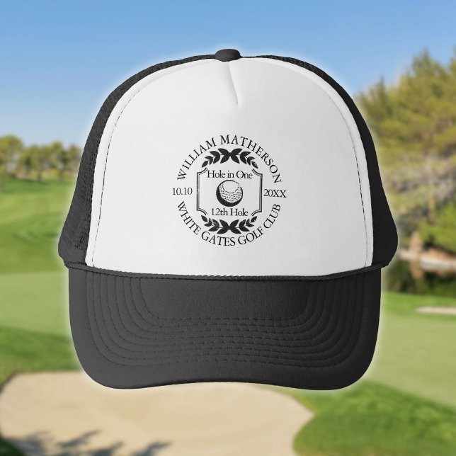Hole in One Classic Personalised Golf Trucker Hat (Hole in One Classic Personalised Golf Trucker Hat)
